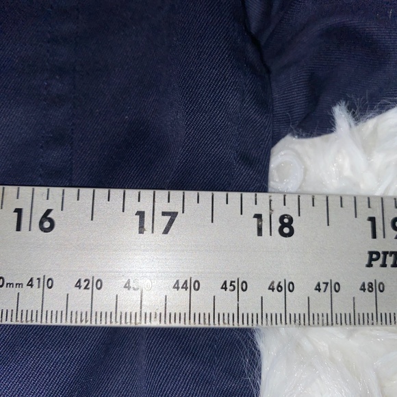 EUC Lauren Ralph Lauren Navy Blazer with Gold Buttons Cotton - Picture 4 of 5